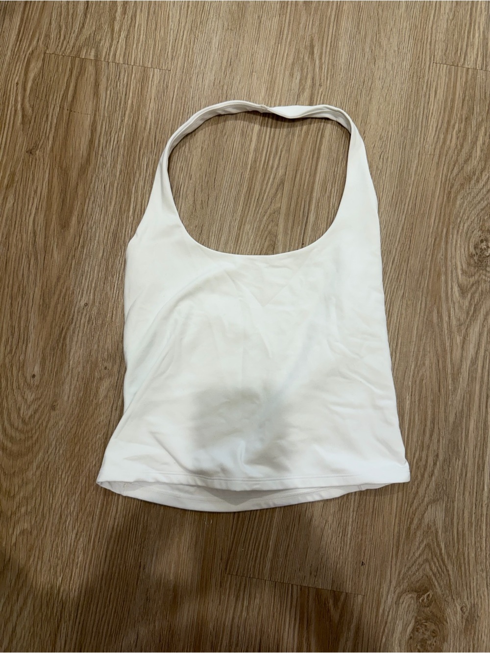 Athleta White Halter Tank Top
